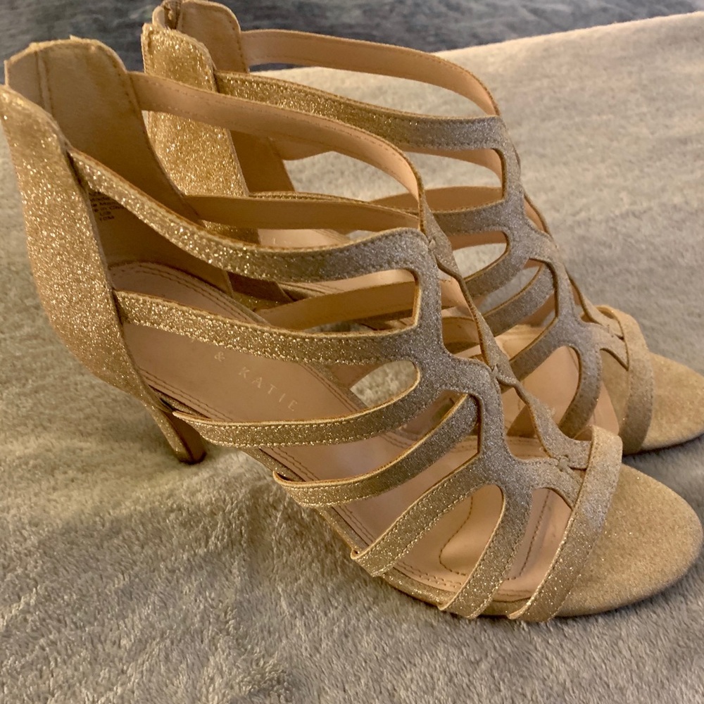 Gold Kelly & Katie Sandals